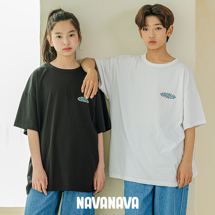 NAVANAVA 子供服 Tシャツ 130 140 150 160 キッズ TEE 半袖