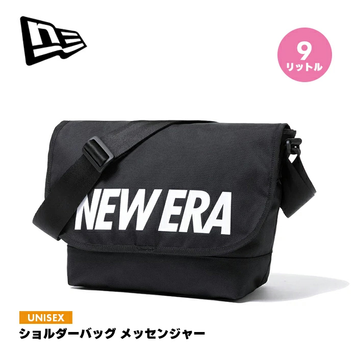 ショルダーバッグ New Era slingback black キャンバスショルダーバッグ 8L フラッグロゴ ブラック