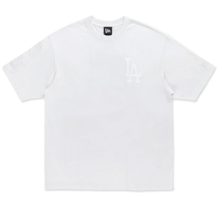 【MLB TEE】ロサンゼルス•ドジャース　　　　　　　Tシャツ　ホワイト ホワイト 【NEW ERA(ニューエラ)】MLBロサンゼルス・ドジャース