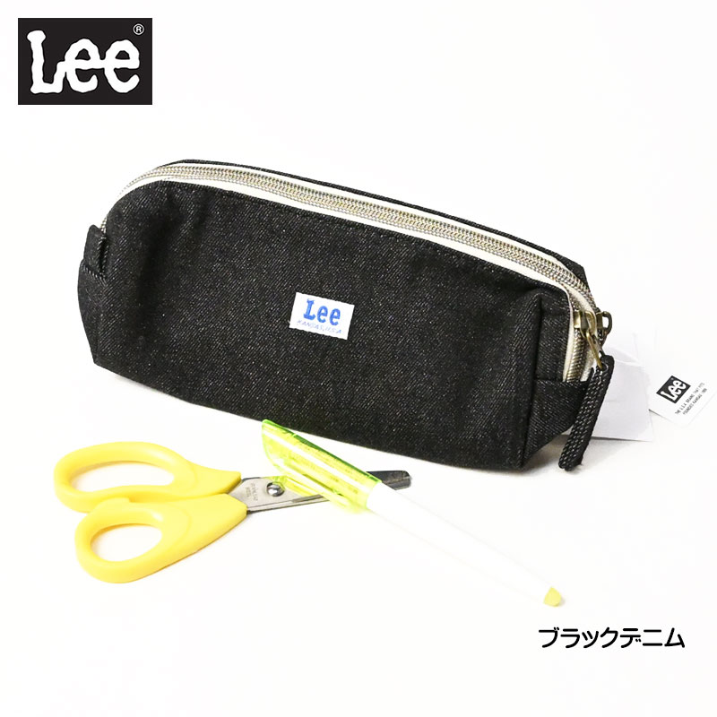 Lee リー デニム ペンケース ダブルジッパー ミニポーチ メイク