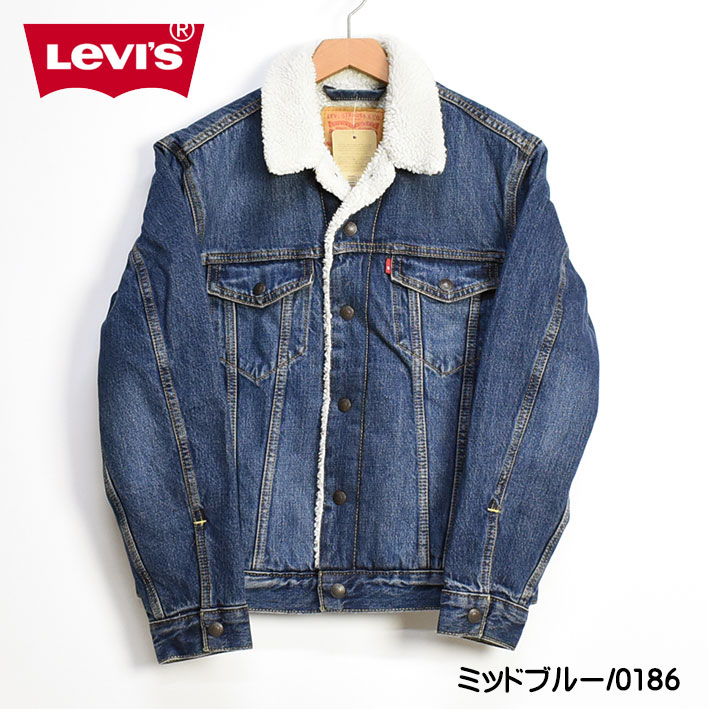 LEVI'S リーバイス シェルパ トラッカージャケット 3rd タイプ デニム ボアジャケット Gジャン メンズ 秋冬 16365