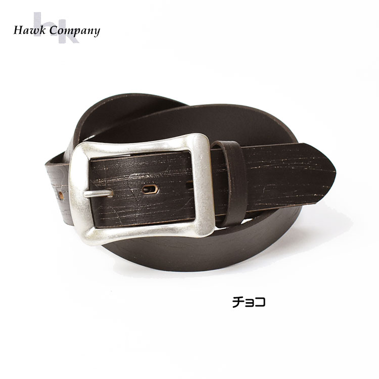 HAWK COMPANY ホークカンパニー カモフラージュ 型押し レザーベルト メンズ レディース...