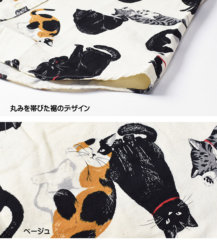 CIAO ciao チャオ 半袖シャツ 猫 COTTON PRINT SHIRTS CAT