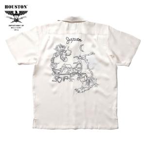 HOUSTON ヒューストン 刺繍 スーベニアシャツ 地図 SOUVENIR SHIRTS MAP ...