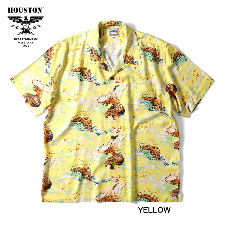 HOUSTON ヒューストン アロハシャツ 虎 ALOHA SHIRTS TIGER 和柄 半袖シャ...