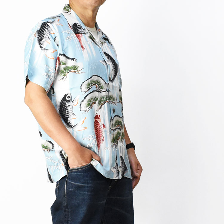 HOUSTON（ヒューストン） アロハシャツ 鯉 ALOHA SHIRTS CARP 和柄