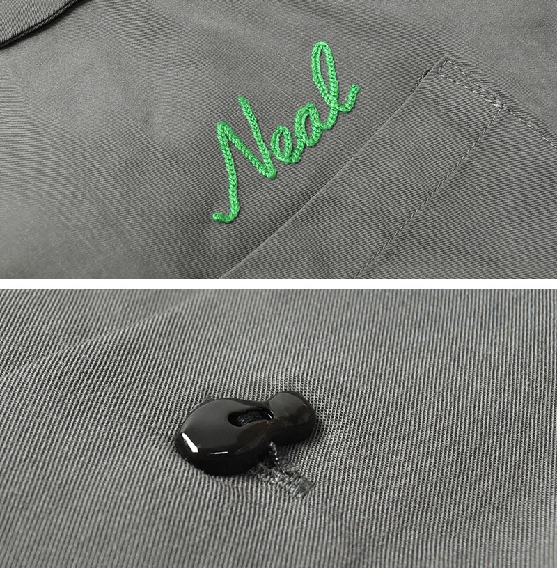 HOUSTON ボーリングシャツ MILWAUKEE 刺繍 半袖シャツ