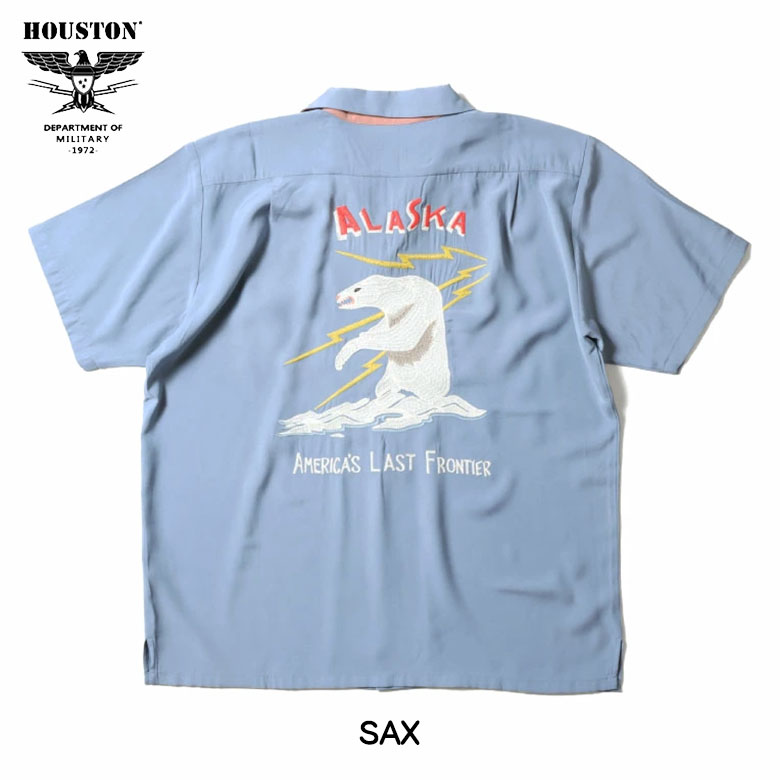 【極レア】ヒューストン ALASKA 刺繍シャツ 長袖 アラスカ 極レア】ヒューストン ALASKA 刺繍シャツ 長袖 アラスカ