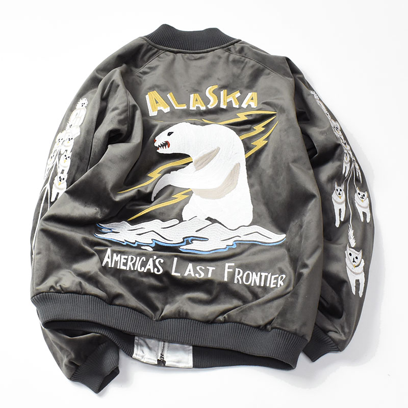 HOUSTON ヒューストン スカジャン ALASKA SUKA JACKET 刺繍