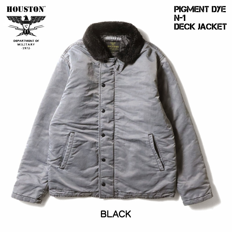 HOUSTON（ヒューストン） ピグメントダイ N-1 デッキジャケット メンズ
