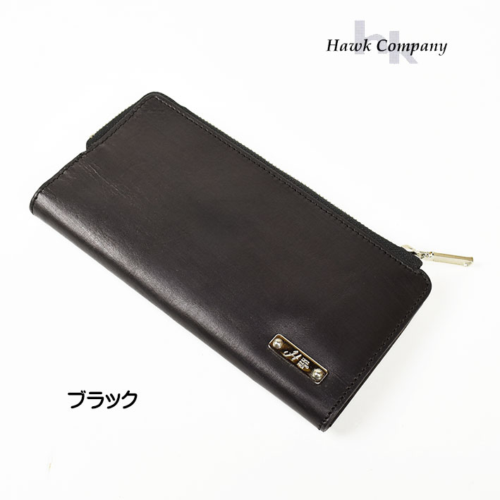 セール！ HAWK COMPANY ホークカンパニー イタリアンレザー ロングウォレット 財布 本革...