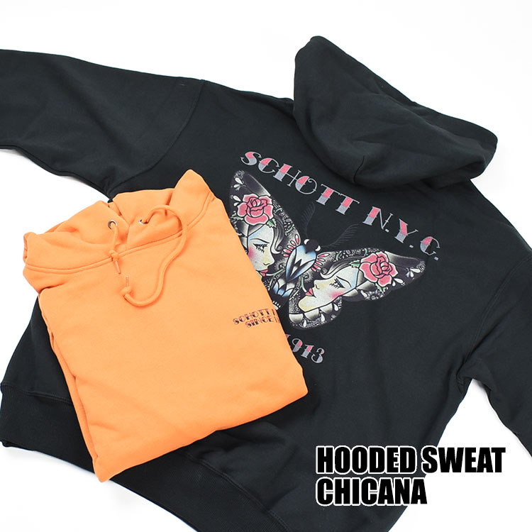Schott N.Y.C ショット スウェットパーカー CHICANA HOODED SWEAT  