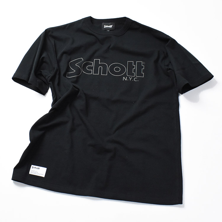NEIGHBORHOOD × schott Tシャツ　Ｍサイズ ◇NEIGHBORHOOD×Schott◇コラボ 前後プリント Tシャツ