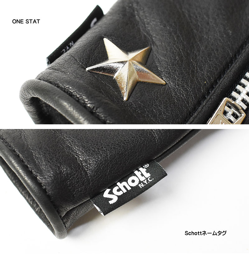 Schott ワンスター ジップ ウインターライダース 本革 手袋L 楽天市場】Schott ショット ワンスター 本革 レザーグローブ 782