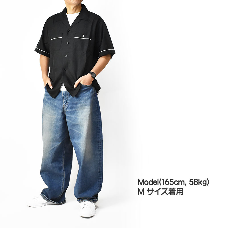 Schott N.Y.C ショット 半袖 ボーリングシャツ LEATHER JACKET MAKES A