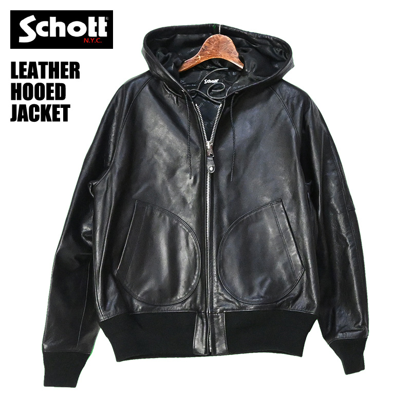 Schott N.Y.C（ショット） Schott LEATHER HOOED JACKET レザー