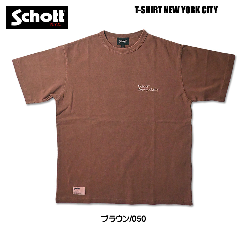 Schott N.Y.C（ショット） Schott 半袖Tシャツ NEW YORK CITY NEW YORK