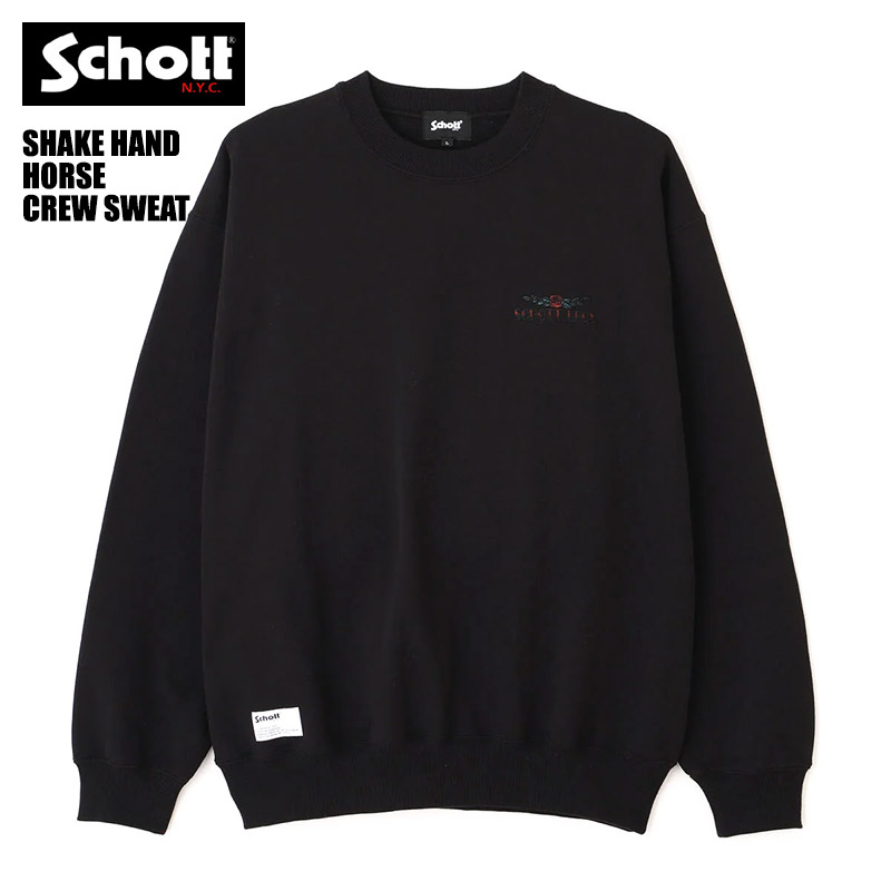 Schott N.Y.C（ショット） Schott クルーネックスウェット SHAKE HAND