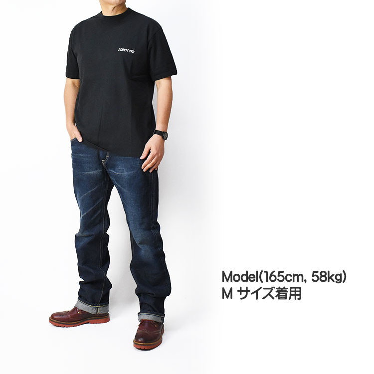 Schott N.Y.C ショット TRIM 半袖Tシャツ BOX STYLE ロゴ T