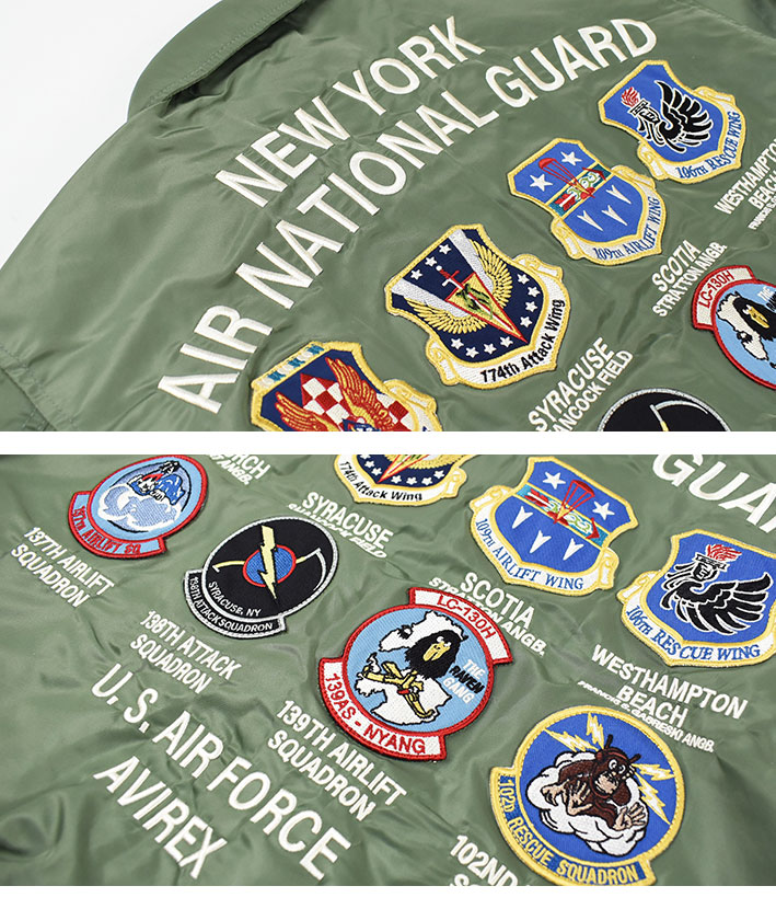 AVIREX アビレックス CWU-36P NEW YORK AIR NATIONAL GUARD