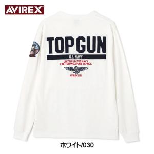 AVIREX アビレックス 長袖Tシャツ TOP GUN トップガン ミリタリー メンズ 783-3...