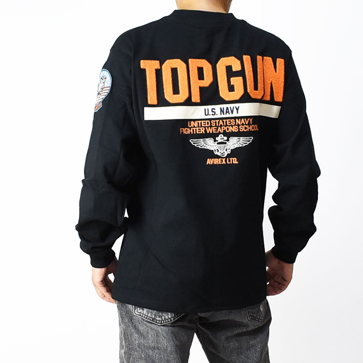 AVIREX アビレックス 長袖Tシャツ TOP GUN トップガン
