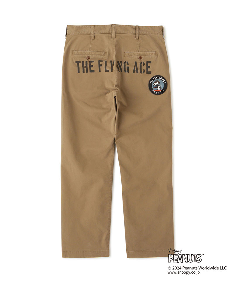 AVIREX x PEANUTS アビレックス ピーナッツ チノパンツ FLYING AVIREX x PEANUTS アビレックス ピーナッツ チノパンツ FLYING