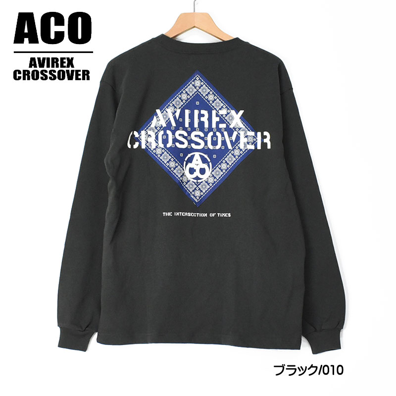 AVIREX アビレックス クロスオーバー バンダナ パッチ 長袖T