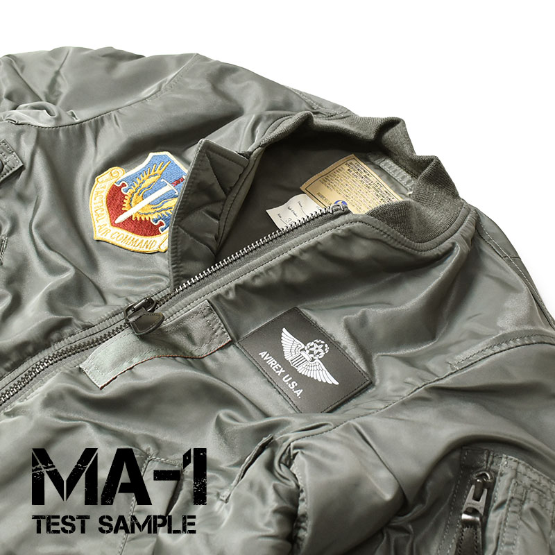 AVIREX アビレックス MA1 TEST SAMPLE VINTAGE LINE MA-1 テスト