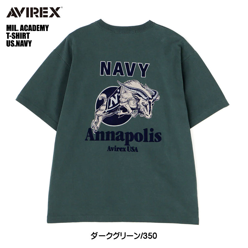 AVIREX アヴィレックス USA S/S TEE 半袖Tシャツ AVIREX アビレックス 半袖Tシャツ US. NAVY ミリタリー プリント