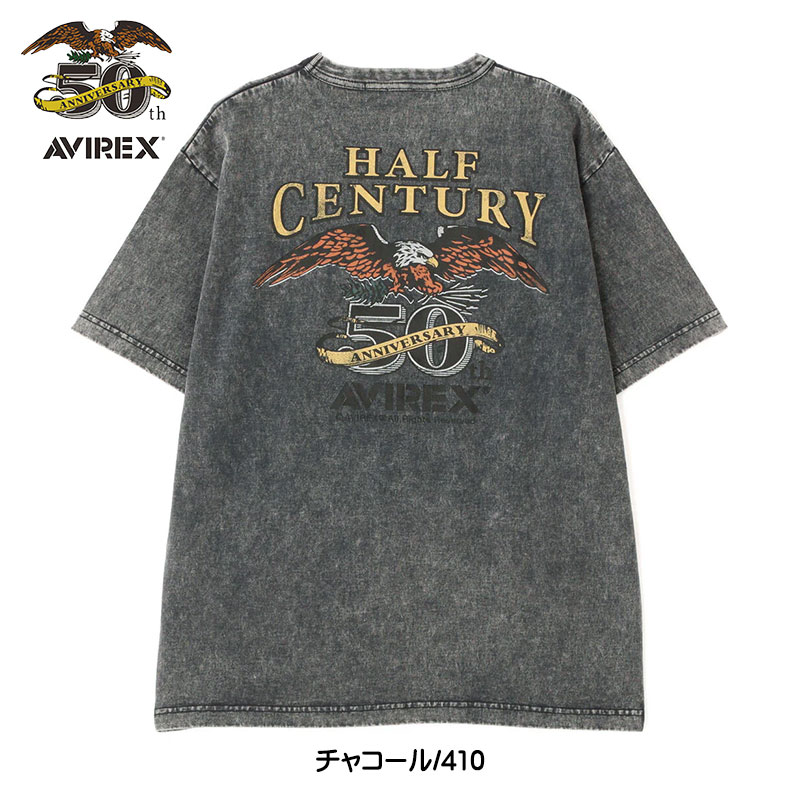【AVIREX】ステンシル オフィシャルロゴ 半袖Tシャツ 3色展開 AVIREX tシャツ 「WEB＆DEPOT限定」TAGGING SIGN T-SHIRT