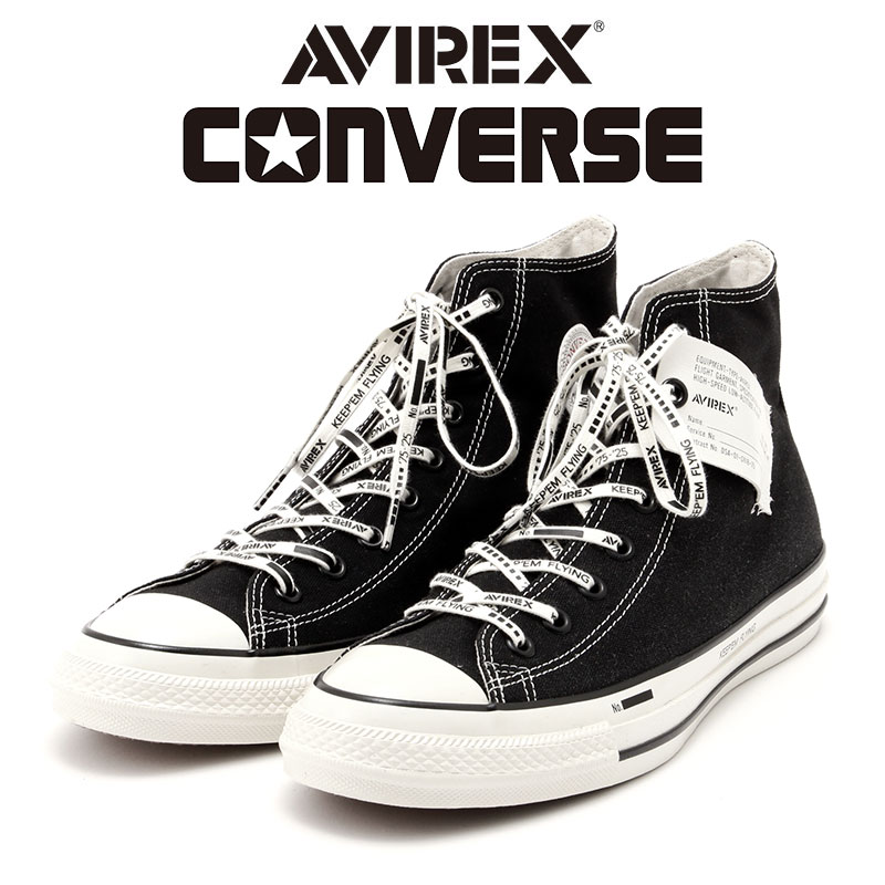 AVIREX × CONVERSE アビレックス x コンバース ALL STAR AGED HI オールスター ハイカット メンズ スニーカー コラボ 50周年記念 限定モデル 783-5292001の画像