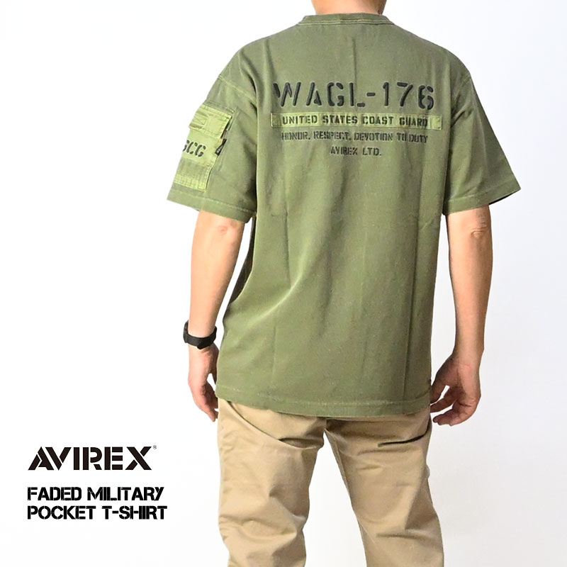 AVIREX（アヴィレックス） アビレックス Tシャツ フェード ミリタリー