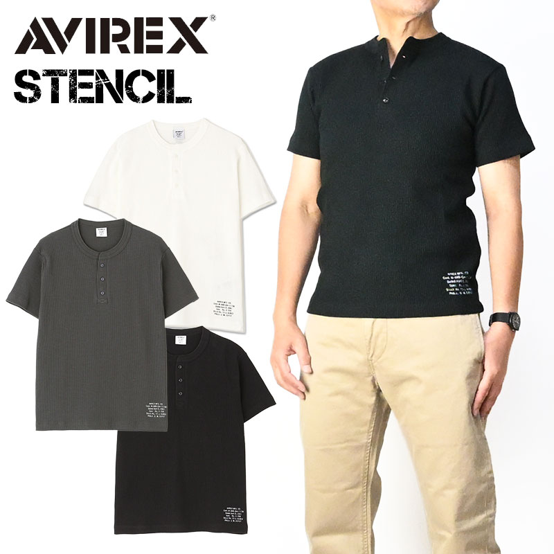 AVIREX（アヴィレックス） アビレックス Tシャツ ヘンリーネック ミニ