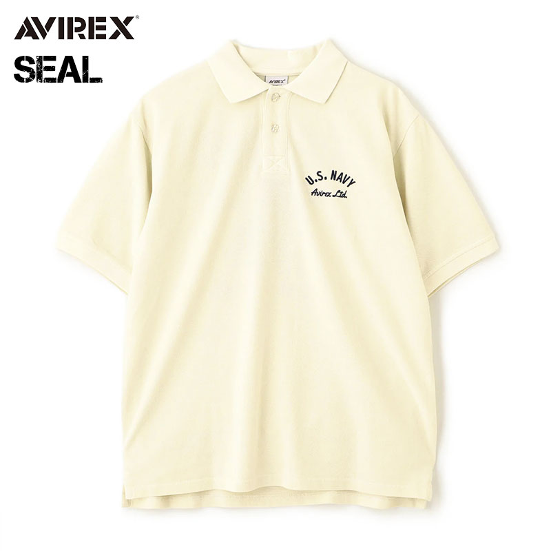 AVIREX（アヴィレックス） アビレックス 半袖ポロシャツ SEAL 刺繍