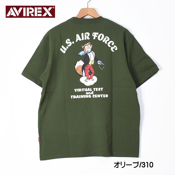 AVIREX 半袖Tシャツ 31st.C.T. SQUADRON ミリタリーTシャツ メンズ 783...