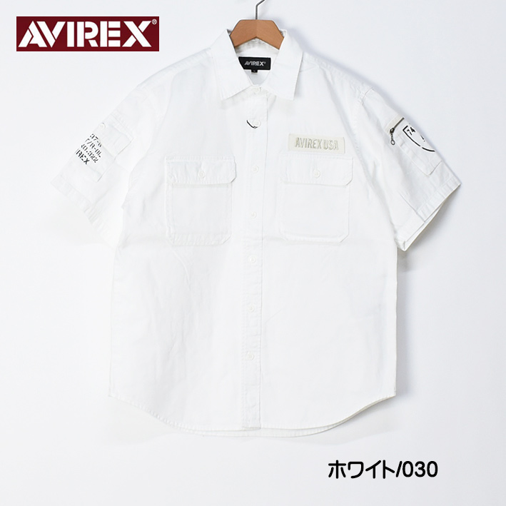 AVIREX アビレックス ファティーグ シャツ FATIGUE SHIRTS ミリタリーシャツ 半袖シャツ メンズ 7833923001｜sanshin｜02
