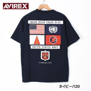 セール！ AVIREX アビレックス 半袖Tシャツ TOP GUN SHEETING PATCH ト...