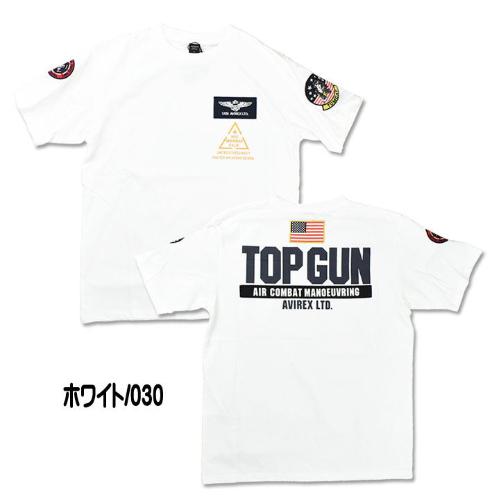AVIREX 半袖Tシャツ TOP GUN トップガン ミリタリー メンズ 6123462 783-...