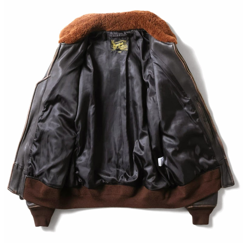 HOUSTON（ヒューストン） ビンテージ G-1レザージャケット 革ジャン