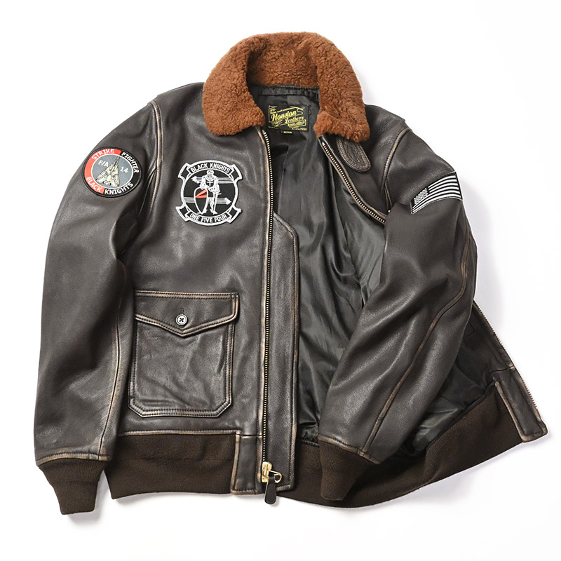 HOUSTON（ヒューストン） ビンテージ G-1レザージャケット 革ジャン