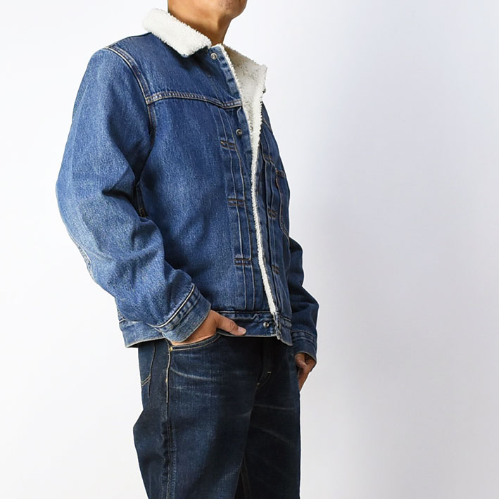 LEVI'S リーバイス TYPE 1 シェルパ トラッカージャケット デニム ボアジャケット Gジャン メンズ 秋冬 A4882-0000