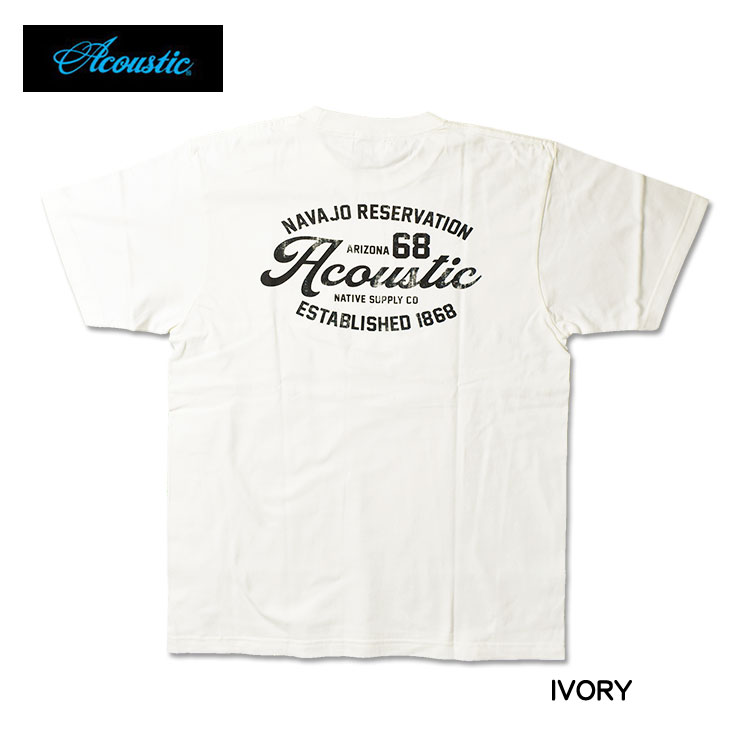 ACOUSTIC アコースティック 半袖Tシャツ Acoustic68 ハーフスリーブ メンズ レディース ユニセックス AC24206｜sanshin｜02