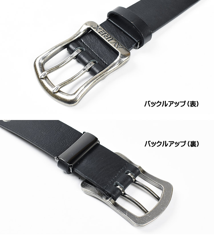 AVIREX アビレックス ダブルピン レザーベルト ミリタリー 日本 AVIREX アビレックス ダブルピン レザーベルト ミリタリー 日本