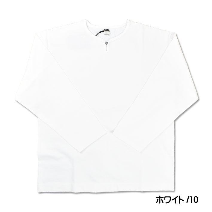 BARNS バーンズ BIG COZUN 9分袖 コンチョTシャツ スキッパーネック Tシャツ メンズ 日本製 BR-22134