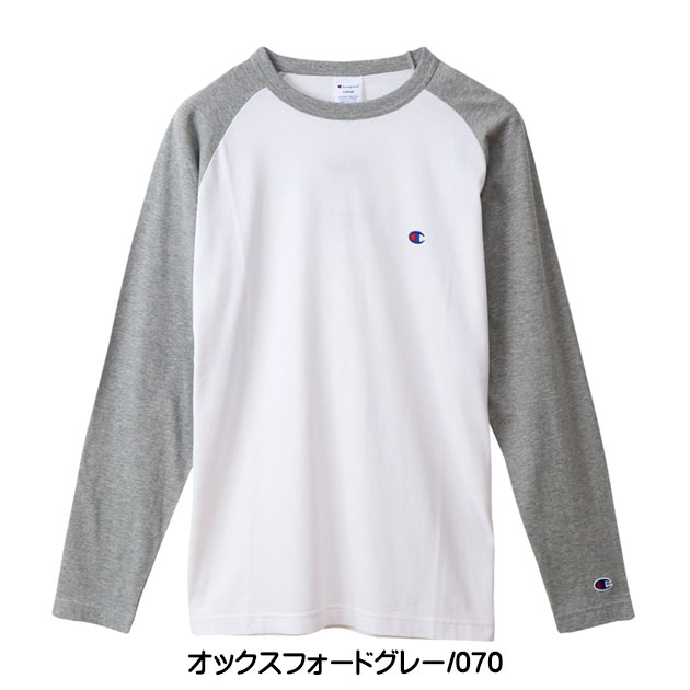 Champion チャンピオン メンズ Tシャツ ラグラン 長袖Ｔシャツ 無地 ワンポイント C3-P402 :c3-u433-ad09:JEANS-SANSHIN  - 通販 - Yahoo!ショッピング