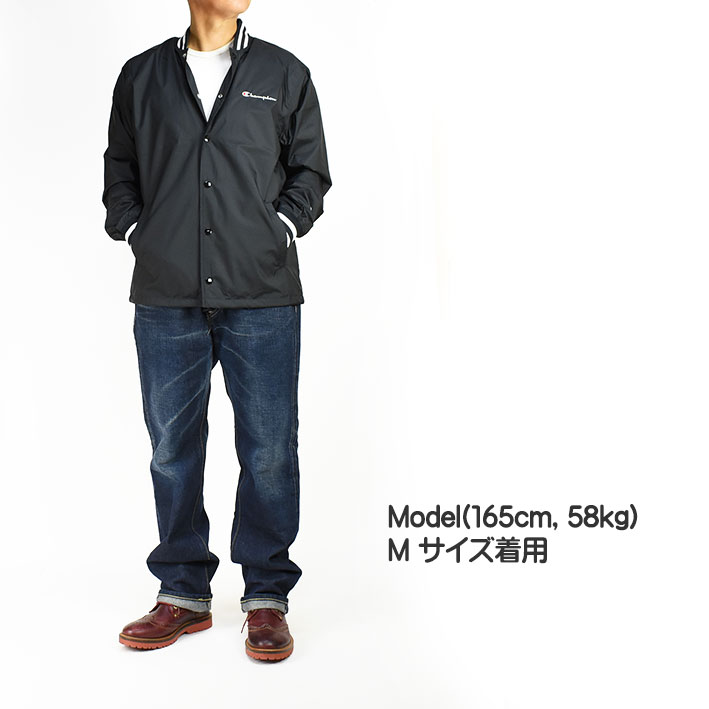 Amazon.co.jp: [チャンピオン] ジャケット アウター ラインリブ