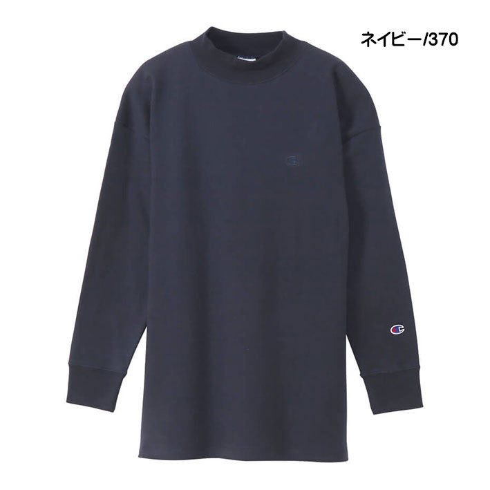 Champion チャンピオン レディース モックネックロングスリーブTシャツ