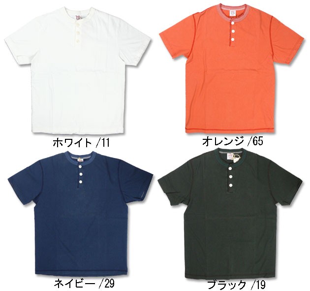 BARNS OUTFITTERS バーンズ 半袖ヘンリーネックTシャツ VINTAGE
