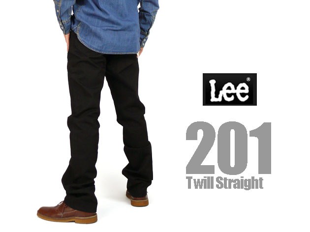 Lee リー メンズ ジーンズ 201 レギュラーストレート ブラック